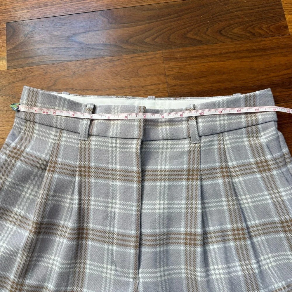 Aritzia Wilfred Effortless Plaid Trouser Pant Size 6 - Picture 10 of 10